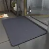Alfombrilla de baño de tierra de diatomeas, alfombrilla acolchada, secado rápido, para baño, hogar, absorbente de agua, alfombrilla antideslizante para inodoro, alfombra, alfombrilla de puerta