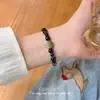 Pulseira de contas com design de moda estilo vintage, versátil, alto valor estético, requintada, única e pulseira de contas personalizada para mulheres