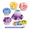 Paquete de Materiales de Ganchillo Más Vendidos Transfronterizos Lana Flores en Maceta Hechas a Mano Adornos DIY Regalos Navideños Tejer Tejido a Mano
