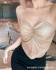 Hot girl Micro flash puro desejo camisole exterior vestir moda sexy tubo anti-exposição top slim mangas curtas top