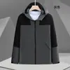 Chamarra de trabajo personalizada, uniforme de grupo impermeable, gabardina de trabajo para otoño e invierno, chamarra ligera con estampado de logo y bordado