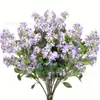 Galhos de Flores Artificiais Perfumadas Transfronteiriços Decoração de Casa Plantas Verdes Flores Artificiais Decoração Galhos de Flores Multicoloridos Hotel Decoração Suave Flores de Seda