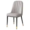 Silla de Comedor de Lujo Nórdico Luz Silla para Habitación de Alquiler Casual Taburete Simple para el Hogar con Respaldo para Maquillaje Silla para Mesa de Comedor de Hotel Venta al por Mayor