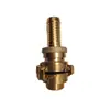En Stock Venta al por Mayor Fábrica de Tubería de Cobre Conectores Rápidos Tipo Garra, Conectores de Cobre con Barbilla y Tuerca Ajustable, Conectores de Cobre Tipo Garra de Giro Rápido