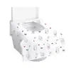Cubierta desechable de cobertura total para asiento de inodoro para viajes y uso en hotel, antibacteriana y resistente a la suciedad, engrosada, impermeable, portátil para mujeres embarazadas