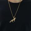 Personalidad dominante hip-hop tigre colgante para hombre Europa y Estados Unidos moda caliente ins tendencia animal titanio acero collar venta directa