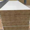 Painel sanduíche composto de lã de rocha corrugada telhado de estrutura de aço isolamento lã de rocha telha de aço colorida à prova d'água isolamento térmico placa composta de lã de rocha