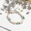 Pulseira de Pérolas de Água Doce Feminina Design de Nicho Ins Pulseira de Luxo Leve Melhor Amiga Cristal Retrô Pérola de Contas da Sorte Pulseira