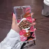 Funda de Teléfono Estilo Dulce-Cool Estampado de Leopardo Labios Rojos Más Vendida Estilo Americano Transfronteriza para Samsung 26+ Cubierta Protectora Acrílica Transparente Anti-Caídas