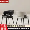 Silla de comedor moderna de lujo ligero estilo italiano con respaldo, silla de comedor simple para restaurantes, silla para reuniones de hotel y oficina, mesa y silla de comedor
