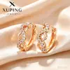 Xuping Brazaletes Rusos Transfronterizos para Oreja, Aros Color Oro de 18K con Incrustaciones de Diamantes, Joyería de Lujo Ligero de Alta Gama al por Mayor para Mujeres