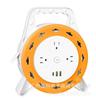 Regleta de Tambor Tipo Estándar Americano Carrete Enrollacables Enchufe USB Protector contra Sobretensiones 5.8m 10m Cable de Extensión
