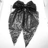 Moda Transfronteriza Lentejuelas Lazo Pinza de Resorte Cinta de Malla Pasador de Pelo Elegante Fiesta de Navidad Año Nuevo Accesorios para el Cabello Mujeres