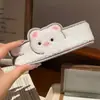 Presilhas de cabelo macias e fofas em formato de animal longo com velcro, tiaras de pelúcia adoráveis que não puxam o cabelo, acessórios de cabelo estilo cartoon para meninas, perfeitos para prender a franja enquanto lava o rosto