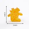 Lingote de Ano Novo para Atrair Riqueza, Boneco de Cavalo Dourado Pequeno, Acessórios Fofos de Decoração DIY, Pequenos Enfeites para Carro e Desktop