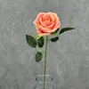 Rosa Veludo Pérola Única Flor Artificial Simulação Casamento Decoração Casa Hotel Cenário Rosa Única