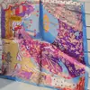 Lenço de Seda Estampado, Lenço Quadrado Pequeno, Estilo Coreano Feminino Transfronteiriço Estampa de Leopardo Paisley Seda Sintética Lenço de Pescoço, Estoque Pronto de Fábrica, Lenço de Alta Qualidade
