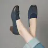 Zapatos de Salón de Estilo Femenino de 3.5 cm con Lazo y Punta Redonda, Tacón Grueso, Slip-On de Cuero para Mujer, Novedad Primavera y Otoño 2026
