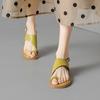 Sandalias Planas de Tacón Bajo Casuales para Mujer Estilo Coreano Diseño Simple Ins Francés para Mujer Verano 2026 Nuevo Estilo