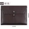 Bolsa de Arquivo A4 Armazenamento Arquivo Bolsa com Zíper Couro Negócios Escritório Bolsa para Documentos Bolsa para Arquivos de Dados Bolsa para Contrato de Venda 4S