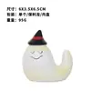 Novo produto internacional: Decorações de Halloween, enfeites fofos de fantasma em resina no estilo INS, pequenos presentes para festas de Halloween