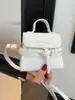 Bolsa Pequena Popular para Mulheres, Nova Bolsa de Ombro Transversal Retro Fosca Outono/Inverno 2025, Bolsa Pequena Quadrada Simples e Estilosa