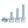 GB70.1 combinação de arruela plana e parafuso de máquina com cabeça sextavada e soquete combination screw M3-M12 zinco azul branco