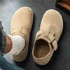 Zapatos Birkenstock para hombre, para otoño, uso exterior y de oficina, con suela gruesa, que aumentan la altura, versátiles, cómodos, retro, slip-on, de suela blanda, zapatos casuales