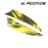 Escudo camuflado de 3 pulgadas en forma de escudo pluma de pavo real para arco y flecha accesorios de plumas de flecha DIY competición de caza recurva belleza tradicional