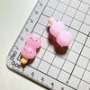 Diy pegamento crema cerdito luminoso cuerda veneno lindo pasador parche hecho a mano colgante casero accesorios de resina