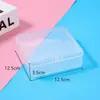 Caja Plástica Transparente Vacía Cuadrada Caja de Empaque para Cuentas Perler Piezas de Aretes Caja Plástica Caja de Almacenamiento Caja Organizadora