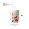 Decoración de Fiesta de Navidad y Cumpleaños Transfronteriza Suministros para Fiesta de Papá Noel Charola de Papel Servilleta de Papel Vaso de Papel Mantel La Bandera