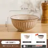 Conjunto de louça de cerâmica marrom vintage estilo francês 2026 novo modelo tigelas, pratos, tigelas de arroz, tigelas de sopa, pratos fundos, pratos rasos