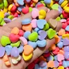 Cara brillante amor estrella de cinco puntas diy resina crema accesorios funda de teléfono móvil color macarrón pasador pequeño material al por mayor