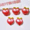 Accesorios de resina mayoreo diy material hecho a mano flor para zapato sombrero pegamento crema papelería adorno para la cabeza parche fruta iridiscente