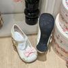 Meow Claw Party 3.0 Lolita Garra de Gato Laço Cabeça de Gato Salto Alto Sapatos Individuais Femininos Fofos Doces
