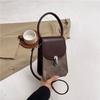 Bolsa quadrada pequena portátil da moda estilo coreano feminino 2024 verão novo ombro simples vertical celular bolsa casual crossbody bolsa