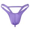 Ropa interior sexy Ye Zimei, tanga de cintura baja para hombre, color sólido, transpirable, doble espalda, triángulo, ventana, pantalones T, sexy, ahuecados