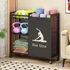 Estantería Móvil para Equipos de Fitness en Casa, Estantería para Guardar Equipos de Estudio de Yoga, Estantería de Almacenamiento Multifuncional
