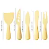 Juego de Cuchillo y Tenedor para Queso de Acero Inoxidable 304 Cuchillo para Pastel y Postre Espátula para Crema y Mantequilla Cuchillo para Queso Herramientas de Repostería