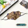 Mascarilla de Seda Hilo Xiangyun Cuatro Estaciones Estampada Doble Capa Esquina del Ojo Correa para la Oreja Ajustable Protección Facial Estilo Occidental de Alta Gama