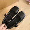 Chic Francês Sapatos de Salto Grosso Femininos 2026 Novidades Primavera/Outono Pessoas Baixas Aumento Interno Altura Sandálias Mary Janes de Uma Tira