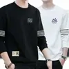 Sudadera con capucha para hombre para primavera y otoño 2025, estilo nuevo para adolescentes, corte holgado, negra, peso pesado, chaqueta sin capucha, versátil