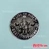 Adesivo Tampa de Tanque de Combustível de Motocicleta Adesivo de Carro Caveira Adesivo de Corpo de Metal Etiqueta Traseira de Carro Emblema de Caveira Etiqueta Decorativa de Alumínio