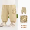 Kaka Panda Ropa Infantil Pantalones Tejidos para Niños Pantalones Casuales Niñas Ropa de Otoño Bebé Otoño Pantalones Largos de Algodón Puro Modernos