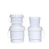 Balde de Plástico Portátil de 750 ml a 5 Litros para Pepinillos y Condimentos, Balde Redondo con Boca Ancha para Polvos, Balde de Plástico PP Portátil Engrosado