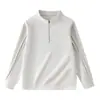 Sudadera retro americana con media cremallera para hombre y mujer, 26 nuevos estilos universitarios de primavera/otoño, cuello alto, top holgado y versátil, camiseta deportiva