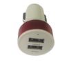 Cargador de Coche Cargador de Teléfono Móvil para Coche Doble USB Cargador de Coche Metálico Anillo de Aluminio Cargador de Coche de Doble Puerto Carga Rápida