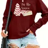 Ropa Deportiva de Temporada, Manga Larga Navideña Pastel de Navidad H