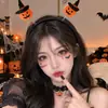 Diadema creativa y peculiar de Halloween con cuernos negros, perfecta para cosplay festivo, sesiones de fotos y actuaciones.